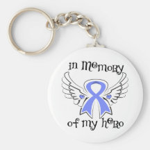 Esophageal Cancer In Memory of My Hero Key Chain