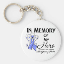 Esophageal Cancer In Memory of My Hero Keychain