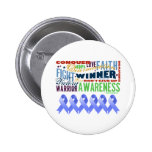 Esophageal Cancer Inspirational Words Pinback Button