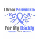 Esophageal Cancer Periwinkle Ribbon Daddy T-shirt