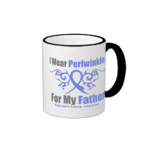 Esophageal Cancer Periwinkle Ribbon Father Mug