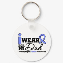 Esophageal Cancer Periwinkle Ribbon For My Dad keychains by giftsforawareness Esophageal Cancer Periwinkle Ribbon For My Dad keychains