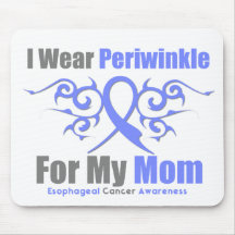 Esophageal Cancer Periwinkle Ribbon Mom Mouse Pad