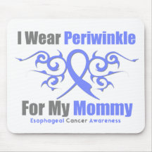 Esophageal Cancer Periwinkle Ribbon Mommy Mouse Pads