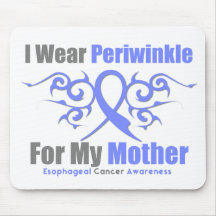 Esophageal Cancer Periwinkle Ribbon Mother Mousepads