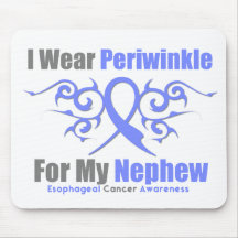 Esophageal Cancer Periwinkle Ribbon Nephew Mouse Pads