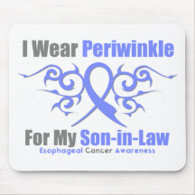 Esophageal Cancer Periwinkle Ribbon Son-in-Law Mousepad