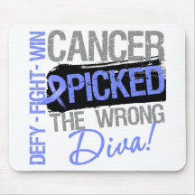 Esophageal Cancer Picked The Wrong Diva Mousepads