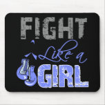 Esophageal Cancer Ribbon Gloves Fight Like a Girl mousepads