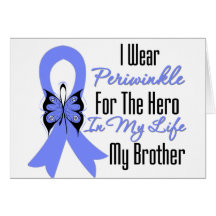 Esophageal Cancer Ribbon Hero My Brother Greeting Cards