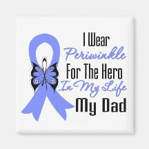 Esophageal Cancer Ribbon Hero My Dad Magnet