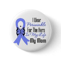 Esophageal Cancer Ribbon Hero My Mom buttons by cancerapparel Esophageal Cancer Ribbon Hero My Mom buttons