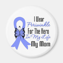 Esophageal Cancer Ribbon Hero My Mom Refrigerator Magnet