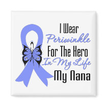 Esophageal Cancer Ribbon Hero My Nana magnets by cancerapparel Esophageal Cancer Ribbon Hero My Nana magnets