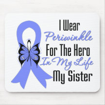 Esophageal Cancer Ribbon Hero My Sister Mouse Pad