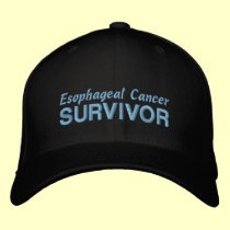 Esophageal Cancer Survivor embroidered hats