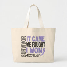 Esophageal Cancer Survivor It Came We Fought I Won Canvas Bag