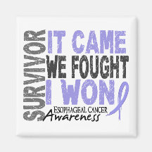 Esophageal Cancer Survivor It Came We Fought I Won Fridge Magnets