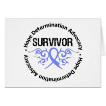Esophageal Cancer Survivor Tribal Ribbon Card