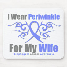 Esophageal Cancer Tribal Ribbon Wife Mousepads