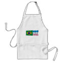 Espírito Santo & Brazil Waving Flags aprons by Vexillophile Espírito Santo & Brazil Waving Flags aprons