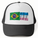Espírito Santo & Brazil Waving Flags hats by Vexillophile Espírito Santo & Brazil Waving Flags hats