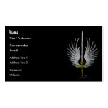 Espada coa alas tarjetas personales