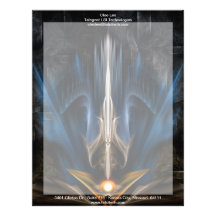 Espada del arte ligero del fractal membrete personalizado