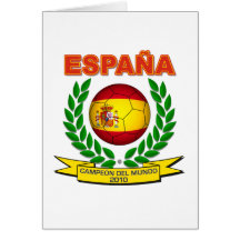 España Campeón del Mundo 2010 -d11 Greeting Card