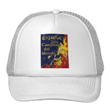 Espana Campeones Del Mundo Poster Print Mesh Hat