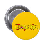 Espana flag logo - flag of Spain España logo Pinback Buttons