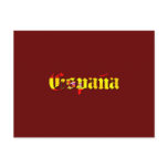 Espana flag logo - flag of Spain España logo Postcard