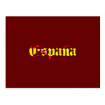 Espana flag logo - flag of Spain España logo Postcard