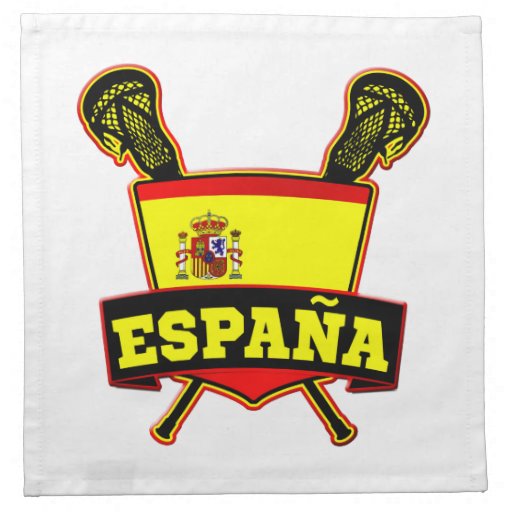 España Spain Lacrosse Napkins Zazzle