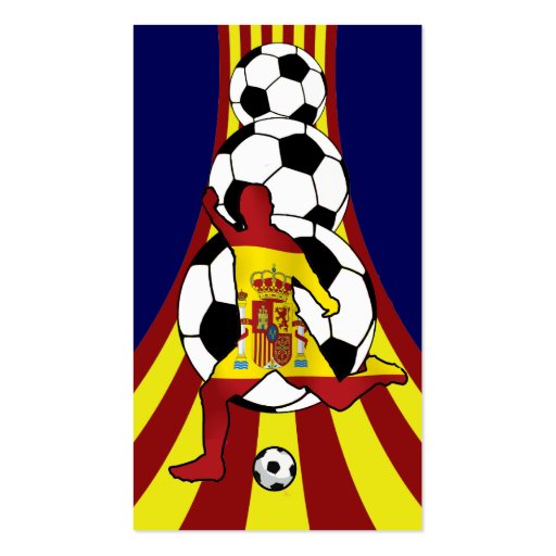 Espana Spain Soccer Fútbol Business cards (back side)
