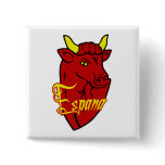 Espana Toro Spanish Bull for Spain lovers buttons