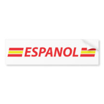 espanol icon bumper stickers