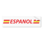 espanol icon bumper stickers
