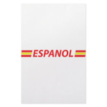 espanol icon custom stationery