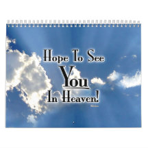 ¡Esperanza de verle en cielo! con las nubes Calendarios