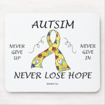 Esperanza del autismo tapete de ratones