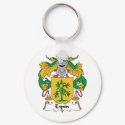 Espin Family Crest keychains by coatsofarms Espin Family Crest keychains