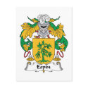 Espin Family Crest postcards by coatsofarms Espin Family Crest postcards