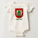 Espinosa Family Shield Infant Organic Creeper t-shirts by NameShack Espinosa Family Shield Infant Organic Creeper t-shirts