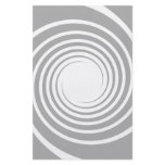 Espiral blanco en gris claro. folletos