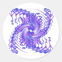 Espiral púrpura psicodélico: etiqueta