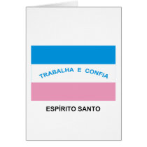 Espírito Santo, Brazil Flag Greeting Cards