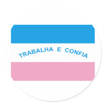 Espírito Santo, Brazil Flag Round Stickers