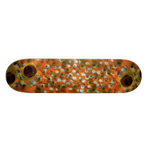 Esponja anaranjada con una colonia del zooanthid a patines personalizados
