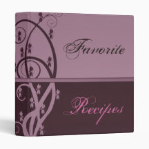 Espresso and Sangria Recipe Book 3 Ring Binders